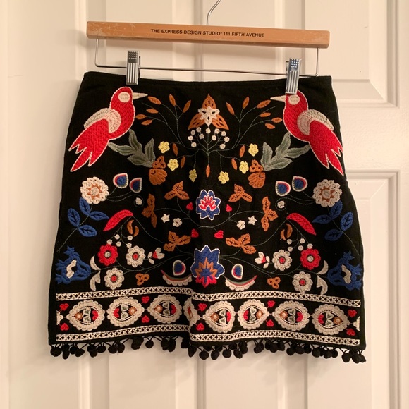 Umgee Dresses & Skirts - Embroidered Mini Skirt